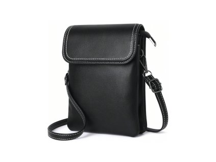 Kabelka na mobil černá crossbody dámská