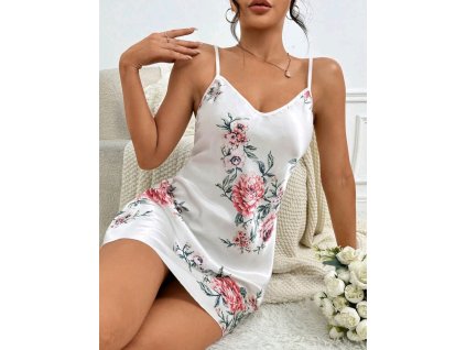 Dámská noční košilka s květy