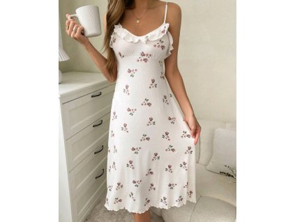 Dámská noční košilka s květy