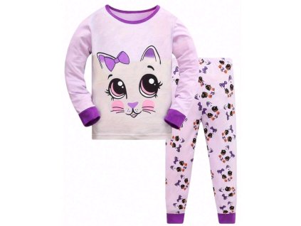 Dívčí pyžamo s kočičkou