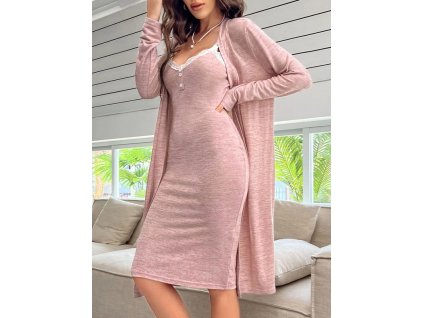 Pyžamový set dámský růžový