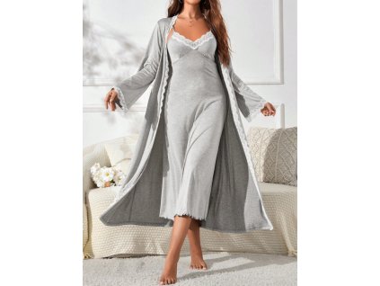 Pyžamový set dámský šedý