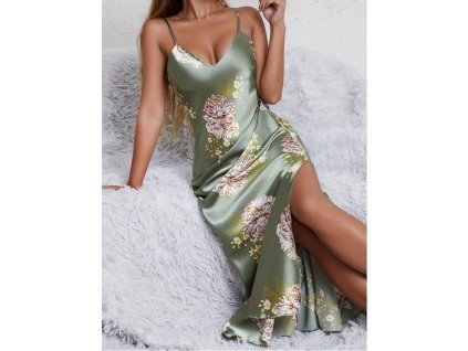 Dámská noční košilka zelená sexy