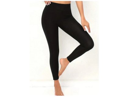 Černé legíny dámské zateplené