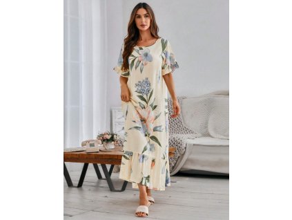 Noční košile dámská žlutá