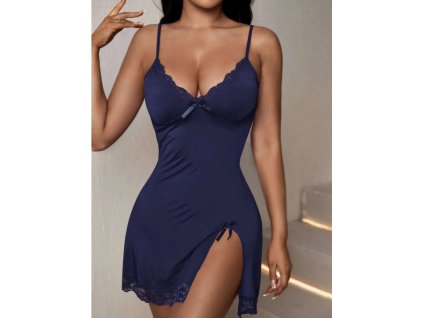 Noční košile dámská modrá