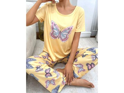 Dámské pyžamo s motýlem