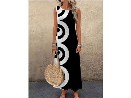 Dlouhé šaty se vzorem