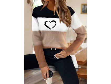 Svetr dámský hnědý