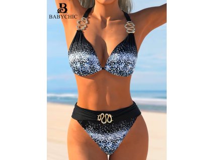 Plavky dámské černé dvoudílné