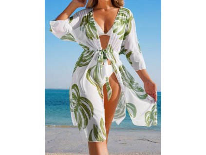 Šaty dámské bílé plážové