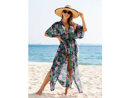 Šaty dámské plážové barevné