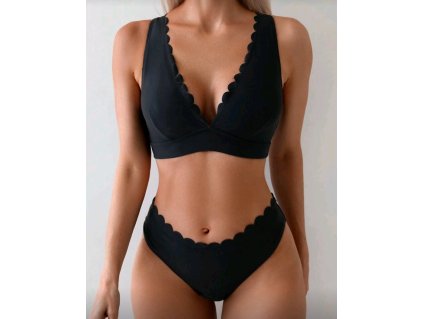 Dámské černé dvoudílné plavky