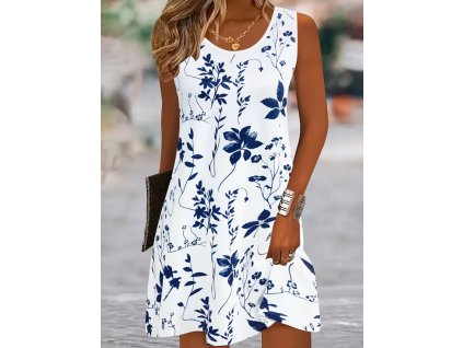 Šaty dámské bílé letní krátké