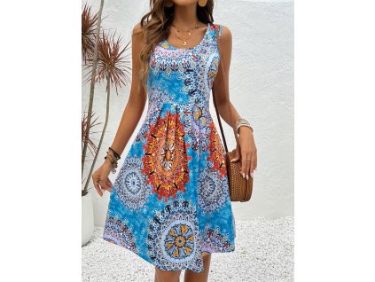 Šaty dámské letní krátké barevné