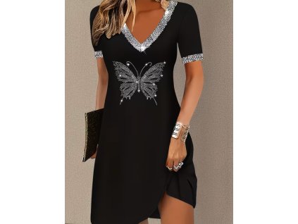 Šaty dámské černé letní