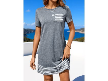 Šaty dámské šedé letní