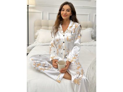 Pyžamo dámské bílé