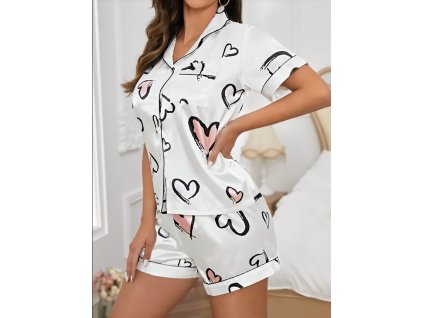 Pyžamo dámské bílé