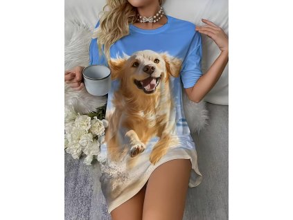 Noční košile dámská modrá