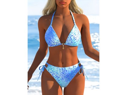 Plavky dámské modré dvoudílné