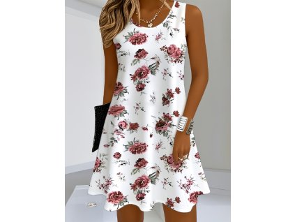 Šaty dámské bílé letní
