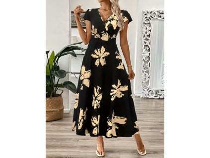 Šaty dámské černé dlouhé