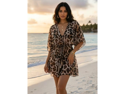 Šaty dámské letní hnědé