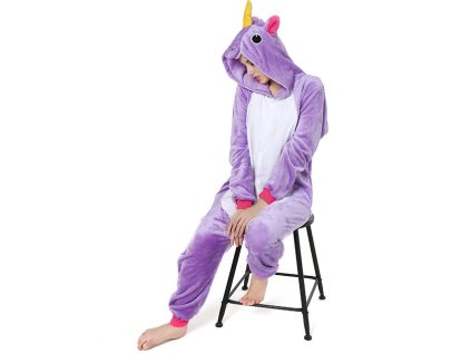 Kigurumi overal Jednorožec fialový