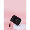 Peněženka dámská černá s hvězdičkami