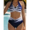 Dámské dvoudílné plavky modre