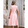 Dámské růžové šaty s krajkou