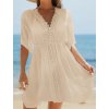 Šaty dámské béžové plážové