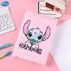 Stitch zápisník plyšový růžový