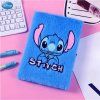 Zápisník Stitch plyšový modrý