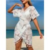 Šaty dámské bílé zavinovací plážové