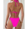 Dámské plavky růžové dvoudílné