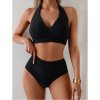 Plavky dámské černé dvoudílné