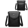 Dámská kabelka na mobil černá crossbody