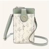 Dámská kabelka na mobil zelená crossbody