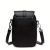 Kabelka na mobil dámská černá crossbody