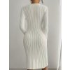 Dámské šaty bílé pletené