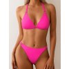 Plavky dámské růžové dvoudílné