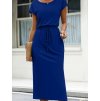 Dámské šaty modré letní dlouhé