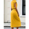 Dámské šaty žluté dlouhé letní