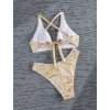 Dámské plavky zlaté dvoudílné