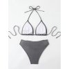 Dámské plavky šedé dvoudílné