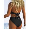 Dámské plavky černé dvoudílné