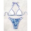 Dámské plavky modré dvoudílné