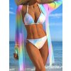 Plavky dámské dvoudílné duhové